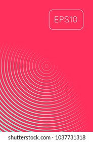 Abstract minimal cover with geometric waves and gradients. Trendy layout with halftone. Abstract minimal cover template for book, banner, invitation and poster. Futuristic business illustration.