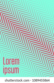 Abstract minimal cover with geometric waves and gradients. Trendy layout with halftone. Abstract minimal cover template for book, banner, invitation and poster. Futuristic business illustration.