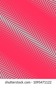 Abstract minimal cover with geometric waves and gradients. Trendy layout with halftone. Abstract minimal cover template for book, banner, invitation and poster. Futuristic business illustration.