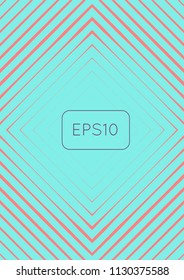 Abstract minimal cover with geometric waves and gradients. Trendy layout with halftone. Abstract minimal cover template for book, banner, invitation and poster. Futuristic business illustration.