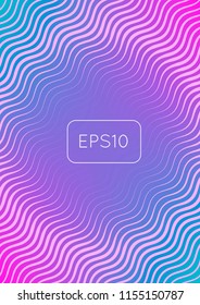 Abstract minimal cover with geometric waves and gradients. Trendy layout with halftone. Abstract minimal cover template for book, banner, invitation and poster. Futuristic business illustration.