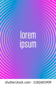 Abstract minimal cover with geometric waves and gradients. Trendy layout with halftone. Abstract minimal cover template for book, banner, invitation and poster. Futuristic business illustration.