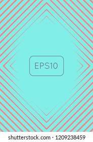 Abstract minimal cover with geometric waves and gradients. Trendy layout with halftone. Abstract minimal cover template for book, banner, invitation and poster. Futuristic business illustration.