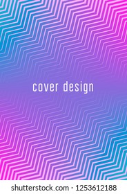 Abstract minimal cover with geometric waves and gradients. Trendy layout with halftone. Abstract minimal cover template for book, banner, invitation and poster. Futuristic business illustration.