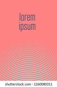 Abstract minimal cover with geometric waves and gradients. Trendy layout with halftone. Abstract minimal cover template for book, banner, invitation and poster. Futuristic business illustration.