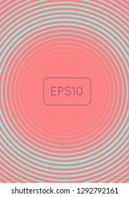 Abstract minimal cover with geometric waves and gradients. Trendy layout with halftone. Abstract minimal cover template for book, banner, invitation and poster. Futuristic business illustration.