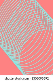 Abstract minimal cover with geometric waves and gradients. Trendy layout with halftone. Abstract minimal cover template for book, banner, invitation and poster. Futuristic business illustration.