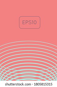 Abstract minimal cover with geometric waves and gradients. Trendy layout with halftone. Abstract minimal cover template for book, banner, invitation and poster. Futuristic business illustration.