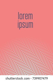 Abstract minimal cover with geometric waves and gradients. Trendy layout with halftone. Abstract minimal cover template for book, banner, invitation and poster. Futuristic business illustration.
