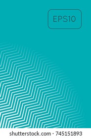 Abstract minimal cover with geometric waves and gradients. Trendy layout with halftone. Abstract minimal cover template for book, banner, invitation and poster. Futuristic business illustration.