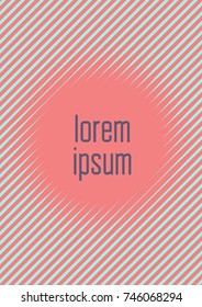 Abstract minimal cover with geometric waves and gradients. Trendy layout with halftone. Abstract minimal cover template for book, banner, invitation and poster. Futuristic business illustration.