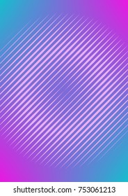 Abstract minimal cover with geometric waves and gradients. Trendy layout with halftone. Abstract minimal cover template for book, banner, invitation and poster. Futuristic business illustration.