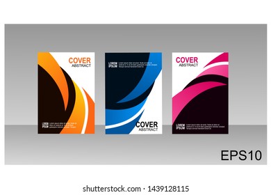 Abstract minimal cover or poster design template. Vector illustration