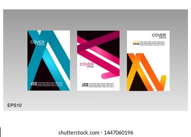 Abstract minimal cover or poster design template. Vector design