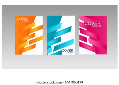 Abstract minimal cover or poster design template. Vector design
