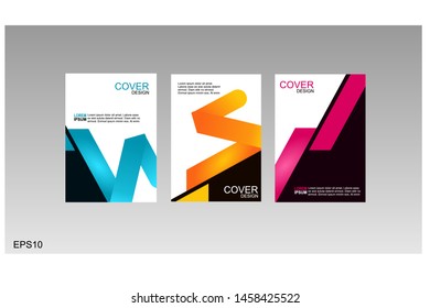 Abstract minimal cover or poster design template. Vector design