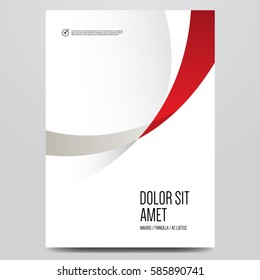 Abstract minimal cover or poster design template. Vector illustration.