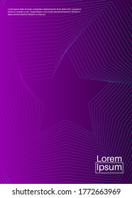 Abstract minimal covers design. Thin geometric line pattern background. Vector banner poster template for business brochure cover design.