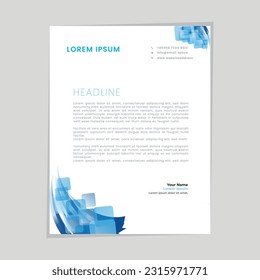 Abstract ,minimal and creative letterhead template