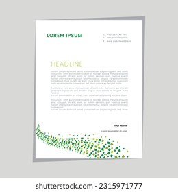 Abstract ,minimal and creative letterhead template