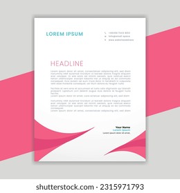 Resumen, plantilla mínima y creativa de membrete