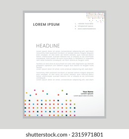 Abstract ,minimal and creative letterhead template