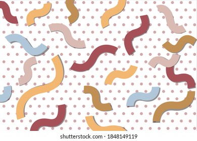 Abstract minimal curve and circle chart. shape and shadow is comfortable. for poster, wallpaper and media. design esp10.