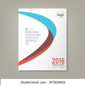 Abstract minimal curved shapes design background template for business annual report book cover brochure flyer poster