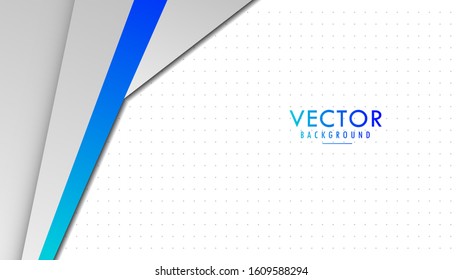Abstract Minimal Cyan Light Gradient Line Shape Side. Background, Wallpaper, Backdrop Design Graphic Vector with Blank Space Side.