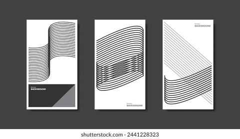 Abstract minimal design for flyer, poster, brochure cover, background, wallpaper or other printing products. Vector illustration