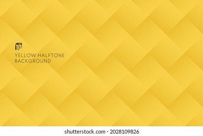 Abstrakter minimaler Design-Halbton-Punkte Muster Hintergrund. Einfache gelbe und orangefarbene Textur. Design-Element für Drucke, Web, Vorlage und Textilien-Muster. Vektorgrafik