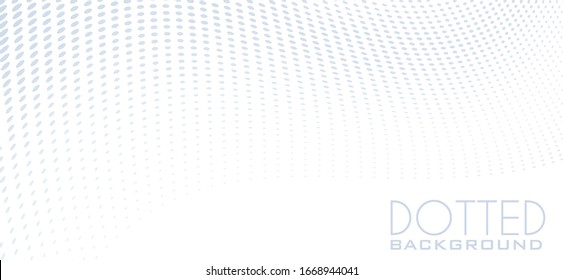 Abstract minimal dotted background with halftone effect. Simple vector graphic pattern