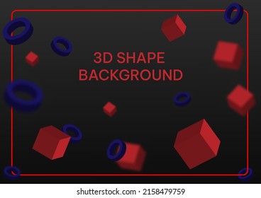 Abstract minimal with dynamic 3d spheres on a black background