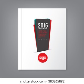 Abstract minimal exclamation mark shapes design background for business annual report book cover brochure flyer poster