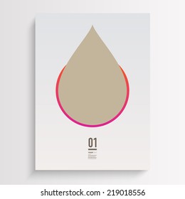 Abstract minimal flyer design with geometric shapes and your text  Eps 10 stock vector illustration 