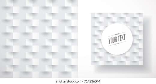 Abstract minimal flyer design with repeatable seamless geometric pattern background Eps 10 stock vector illustration 