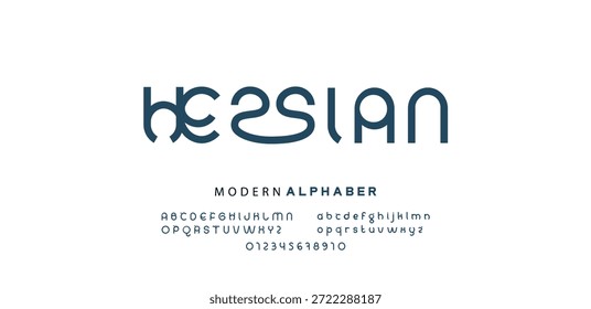 Abstractas Fuentes mínimas del futuro alfabeto. tipografía simple Sport Future Creative Font. ilustrador de Vector