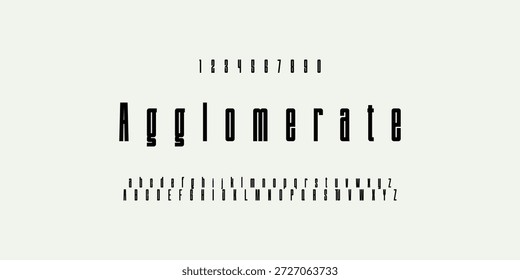 Abstract minimal future alphabet fonts. simple typography sport future creative font . vector illustrator