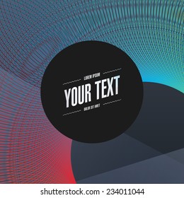 Abstract minimal futuristic graphic design with your text  Eps 10 stock vector illustration 