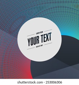 Abstract minimal futuristic graphic design with your text  Eps 10 stock vector illustration 