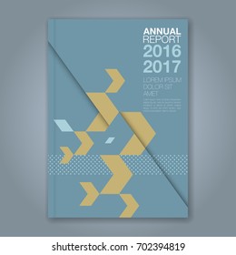 Fondo geométrico mínimo abstracto para la portada del folleto del folleto del informe anual comercial