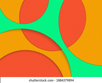 Abstract minimal geometric background with circles. Vector illustration 