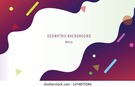 Abstract minimal geometric background. Colorful dynamic shapes. EPS 10 vector