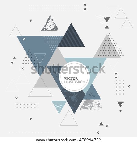 Abstract minimal geometric background. Futuristic vector design with geometry elements.