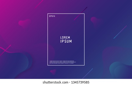 Abstract minimal geometric background. Modern vector design illustration. Trendy gradient shapes composition. Modern vector design illustration.
