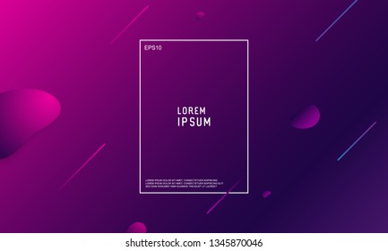 Abstract minimal geometric background. Modern vector design illustration. Trendy gradient shapes composition. Modern vector design illustration.
