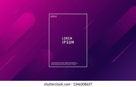 Abstract minimal geometric background. Modern vector design illustration. Trendy gradient shapes composition with 3D style.