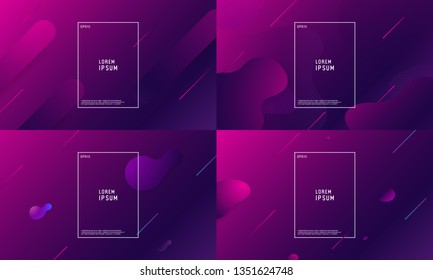 Abstract minimal geometric background. Modern vector design illustration. Trendy gradient shapes composition with 3D style.