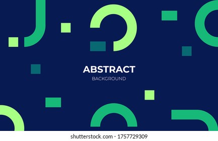 Abstract minimal geometric background. Modern style with green, yellow, and dark color.
