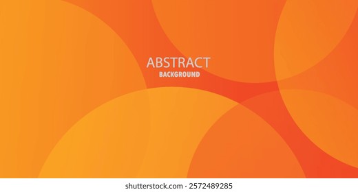 Abstract Minimal geometric background. Orange elements with fluid gradient. Dynamic shapes composition. Eps 10 